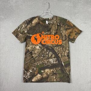 Nitro Circus T-shirt Adult Medium Camo Realtree APX MTV Y2K Promo Extreme Sports